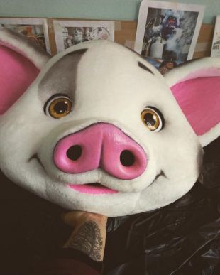Cosplay Killing Eve Season 2 Villanel le Pink Pig Mask Full Head Masquerade Mask