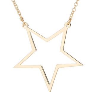 Star Pendant Necklace Gold Vermeil Plated Handmade Minimalist
