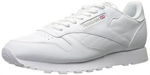 Reebok Men's Classic Leather Sneaker, White/White/Light Grey, 11.5 M US