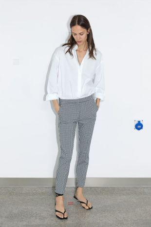Gingham Jogging Pants