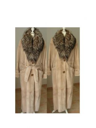 Manteau col fourrure