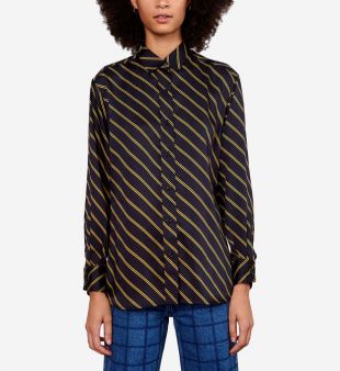Chemise ajustée avec rayures
