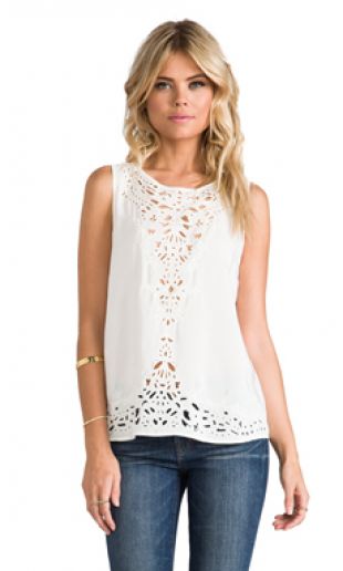 Joie Aleene Tank en Porcelaine | REVOLVE
