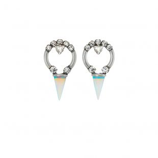 
    Silver Spike Swarovski Earrings Alma Earrings – Lionette by Noa Sade
  
