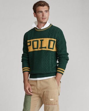 POLO RALPH LAUREN The Logo Aran Sweater