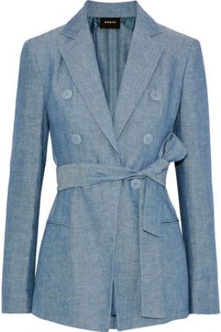 Belted Linen Jacket