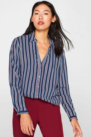 Chemisier à rayures imprimées