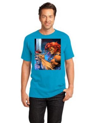 Lion-O Lord of the ThunderCats District Made Men's Perfect Weight Crew T-Shirt Taille XS À 4XL
