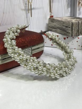 Bandeau de mariage, bandeau de mariée, casque de mariage de perle, Tiara de strass, belure de mariée de sophia Crystal, tiara de demoiselle d'honneur, Tiara de mariée