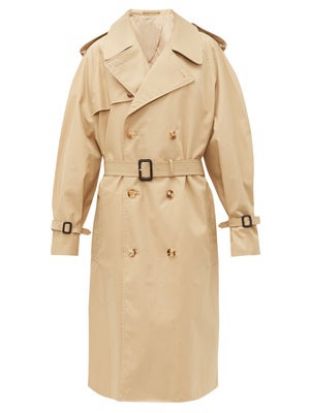 Double Breasted Cotton Trench Coat