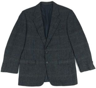 Vintage Hickey Freeman Tweed Sport Coat Taille Homme 40S Deux Boutons Blazer Lambswool Wool Skarkskin Nailshead Pattern Hommes Sz 40
