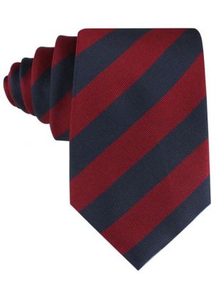 Des hommes rayures bleu marine et Bordeaux cravate (M265-T85) 8,5 CM liens larges cravate Cravates cou Mens hommes épaisseur normale Design accessoires mariage