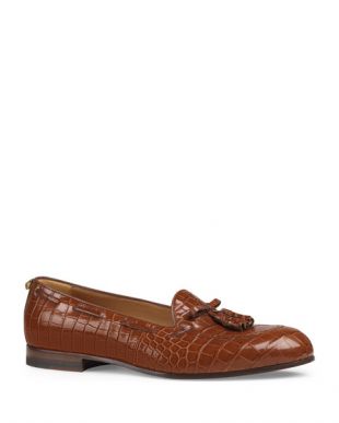 Crocodile Tassel Loafers