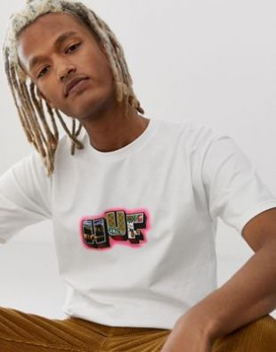 HUF - Town - T-shirt - Blanc | ASOS