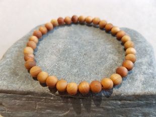 Bracelet homme ethnique perles bois et Acier