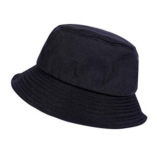 GLOGLOW Chapeau de Seau de Mode, Chapeau de Voyage d'été de pêcheur de Coton de Couleur Unie d'hommes de Femmes(Jaune)