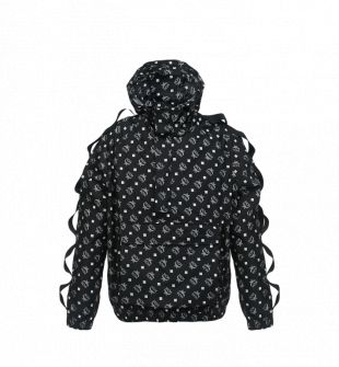 Structural anorak in monogram nylon
