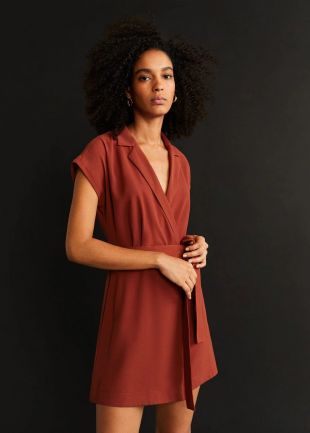 Robe revers nœud -