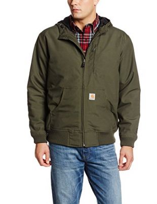 Carhartt Aktiv-Herrenjacke Quick Duck Jefferson Gr. L Hoch, olivgrün