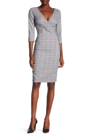 Glen Plaid Sheath Dress