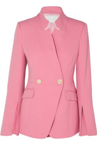 Pink Double Breasted Blazer