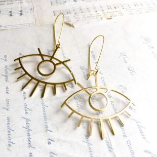 Boucles d'oreilles Evil Eye Big Eye Jewelry Eyelash Boucles d'oreilles Bonne Chance Boucles d'oreilles Boucles d'oreilles Oeil Boho Eye Spiritual Boucles d'oreilles Good Luck Gift
