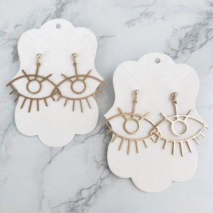 Boucles d’oreilles or oeil