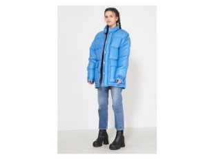 Vintage Blue CARAVAN Puffer Jacket Manteau / Taille 48