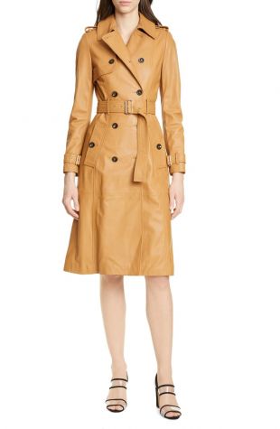 Leather Trench Coat