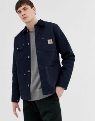 Michigan chore coat in dark navy