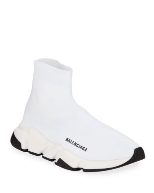 Balenciaga Stretch-Knit High-Top Trainer