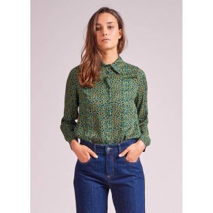 Chemise imprimé léopard fantaisie