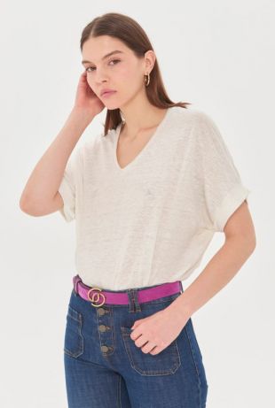 Tee-shirt VIRIDIANA en lin