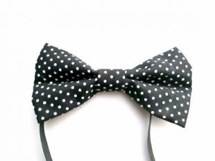 Noeud papillon noir/noir et blanc avec noeud/polka dot noeud papillon/élastique noeud papillon/mariage noeud papillon/cadeau fête des pères/polka dot mariage