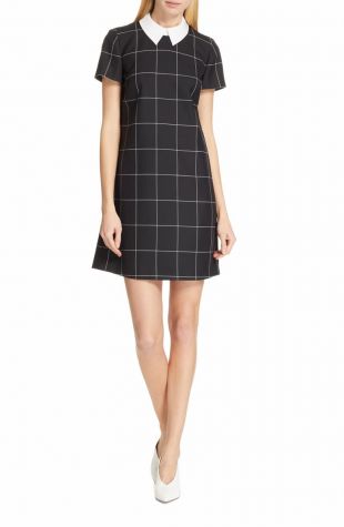 Kalice Windowpane A-Line Dress