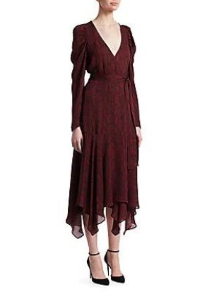 Red Snake Print Dress