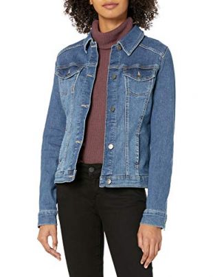 Riders by Lee Indigo Women's Stretch Denim Jacket, Weathered, X-Large
