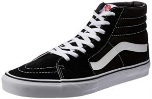 Vans SK8-Hi Core Classics, Black/White, Men's 9, Women's 10.5 Medium
