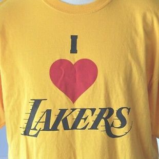 I Love Heart T-shirt XL SGA NBA Los Angeles Basketball Fan Arena Swag