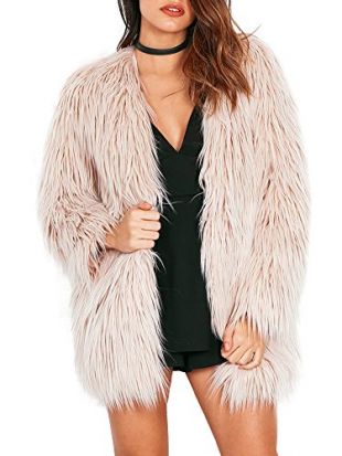 Light Pink Fur Coat worn by Ramona Jennifer Lopez in Hustlers