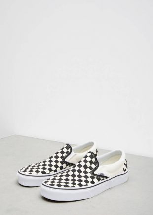 Checkerboard Slip on Sneakers