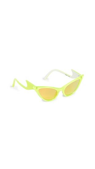 The Prowler Acetate Cat Eye Neon Sunglasses