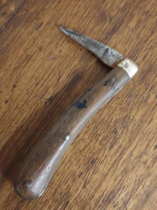 couteau pliant de poche stylo antique