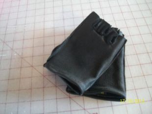 Cuir de cerf noir gants gants en cuir hommes - Made in USA