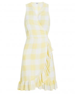 Rails Madison Limoncello Check on sale Dress