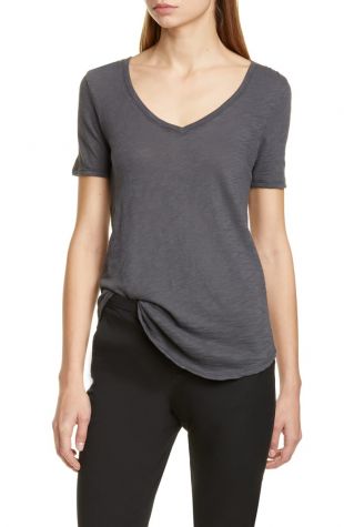 Slub V-Neck Tee
