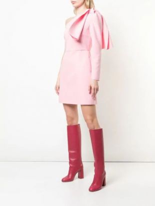 Robe Longue Jaune Beurre À Épaule Unique | Robes | PLT FR