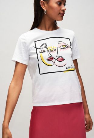 T-Shirt Sérigraphié Visages