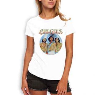 Bee Gees DISCO BALL Band Music Logo Ladies New T-Shirt  | eBay