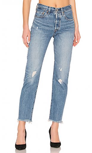 Wedgie Icon Fit Frayed Jeans in Truth Unfolds